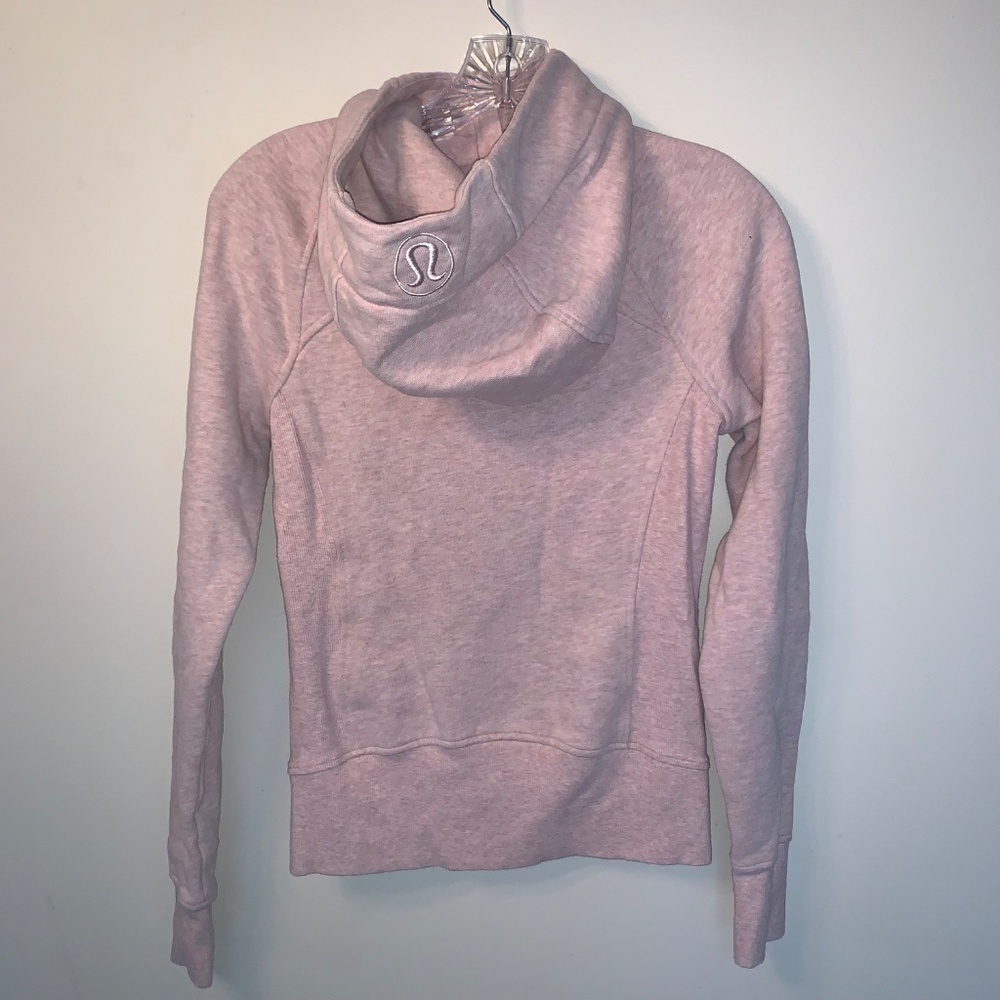 Lululemon Scuba Hoodie Light Cotton Fleece Heathered Space Dyed Vintage Mauve 2 - Picture 7 of 14